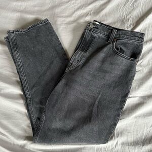 Abercrombie & Fitch women’s 90s straight ultra high-rise black jeans size 31/12